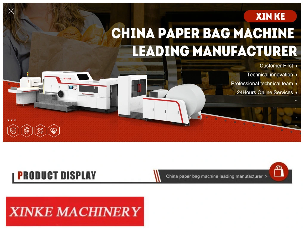 Kraft Paper Bread Bag Automatic V Bottom Paper Bag Machine